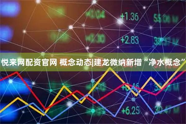 悦来网配资官网 概念动态|建龙微纳新增“净水概念”